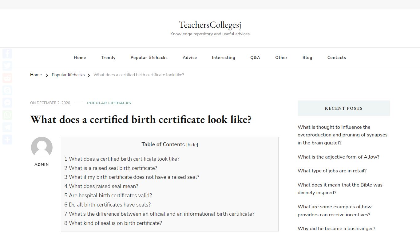 What does a certified birth certificate look like?