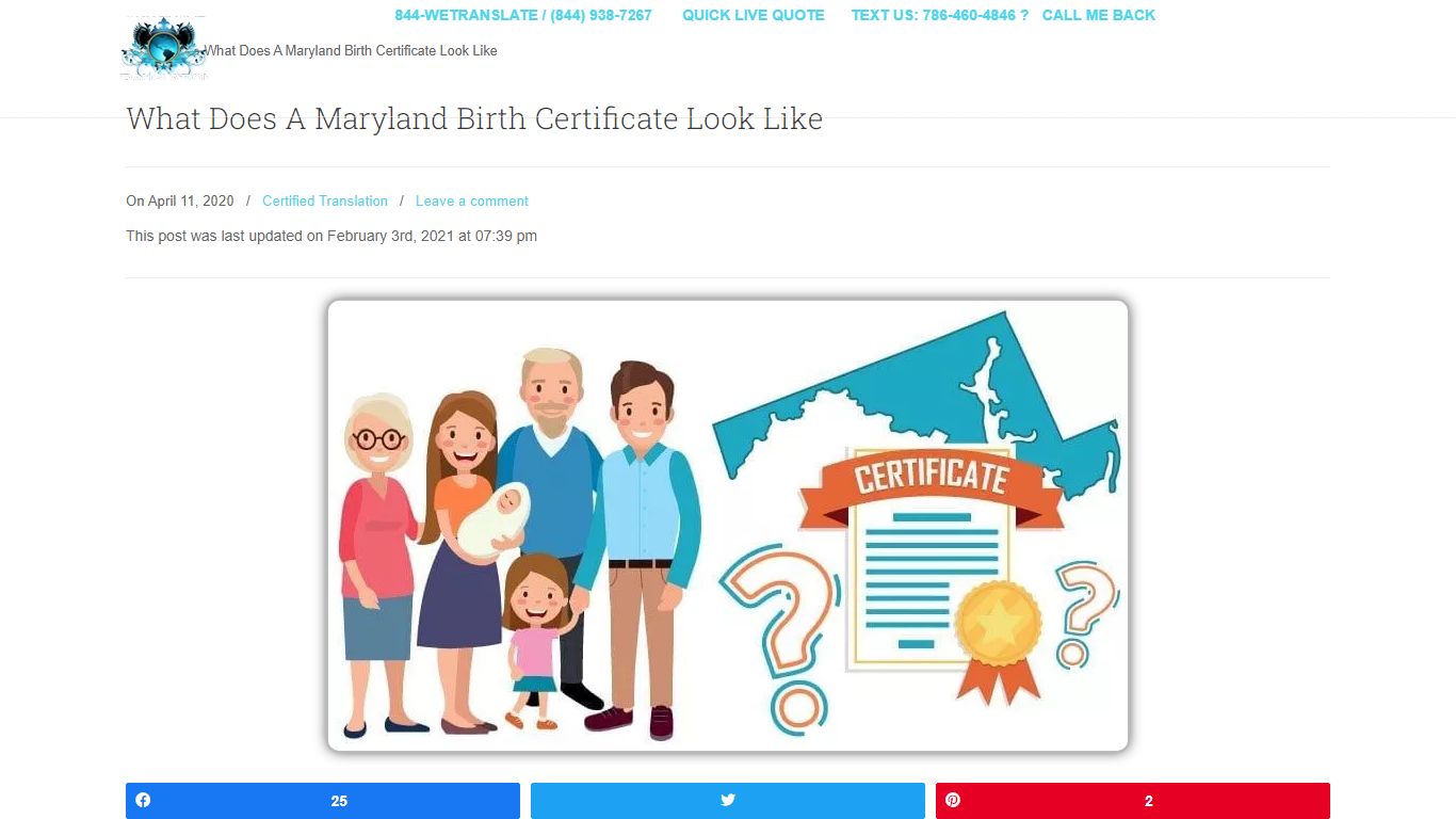 How Does A Maryland Birth Certificate Look Like